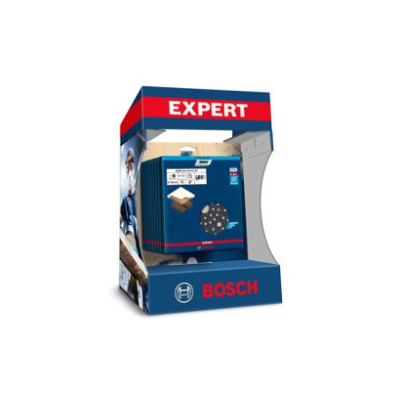 BOSCH EXPERT Sada brúsnych mriežok na suchý zips 7 dielna 150 mm (10 ks) na pultový display
