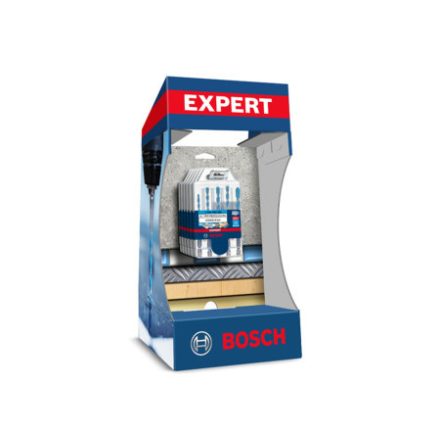 BOSCH EXPERT HEX-9 Univerzálna sada vŕtacích hriadeľov, 5 dielna (6 ks) v stojanu na pult