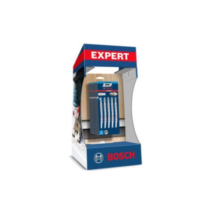 BOSCH EXPERT Dekupírové pílové listy pre laminátové dosky T 308 BF (10 x 5ks) v displeji na pult