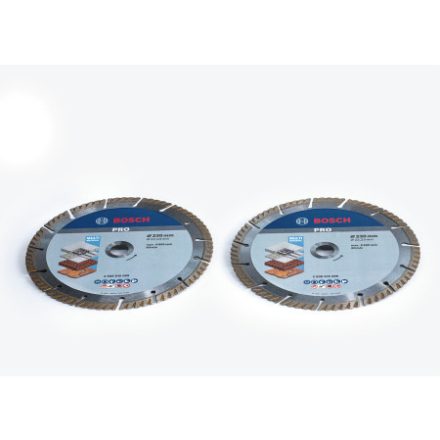 BOSCH Diamantový rezací kotúč sada 230 x 2,6 x 10 x 22,2 mm segmentovaný Multi Material (2 ks)