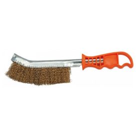 VOREL Drôtená kefa medený povlak plastová rukoväť 270 mm Otáčky   VOREL Drôtená kefa medený povlak plastová rukoväť 270 mm Otáčky