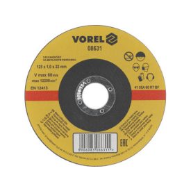 VOREL Rezný kotúč na kov 125 x 1,0 x 22,2 mm VOREL Rezný kotúč na kov 125 x 1,0 x 22,2 mm