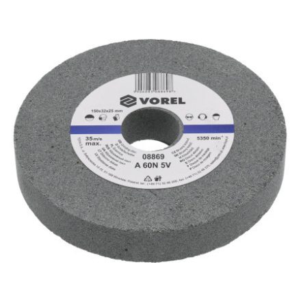 VOREL Brúsny kotúč 150 x 32 x 25 mm jemnozrnný