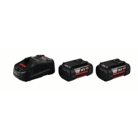 BOSCH Sada batérií GBA 36V / 2 x 6,0 Ah batéria + rýchlonabíjačka GAL 3680 CV
