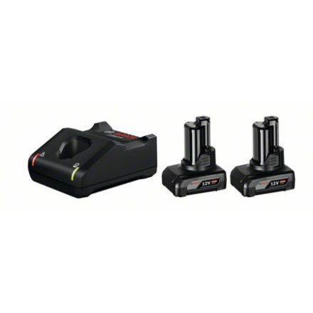 BOSCH Sada batérií GBA 12V / 2 x 6,0 Ah batéria + rýchlonabíjačka GAL 12V-40