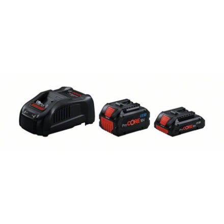 BOSCH Sada batérií ProCORE 18 V / 1 x 4,0 Ah batéria + 1 x 5,5 Ah batéria + rýchlonabíjačka GAL 1880 CV