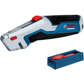 BOSCH Nôž s trapézovými čepeľami s vysúvateľnou čepeľou + 10 ks čepelí   BOSCH Nôž s trapézovými čepeľami s vysúvateľnou čepeľou + 10 ks čepelí