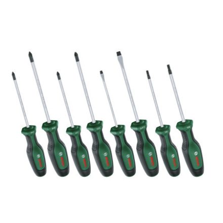 Sada skrutkovačov BOSCH 8 dielov S2 (PH, PZ, SL, TX)