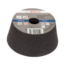 BOSCH Kónický brúsny kotúč pre veľkú uhlovú brúsku 110/90 x 55 x 22,2 mm / P36   BOSCH Kónický brúsny kotúč pre veľkú uhlovú brúsku 110/90 x 55 x 22,2 mm / P36