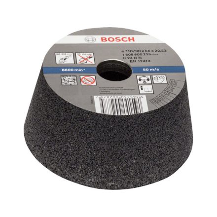 BOSCH Kónický brúsny kotúč pre veľkú uhlovú brúsku 110/90 x 55 x 22,2 mm / P24