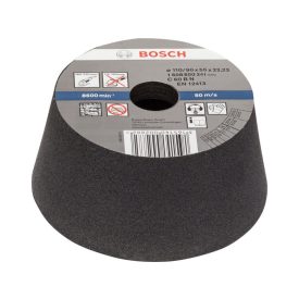 BOSCH Kónický brúsny kotúč pre veľkú uhlovú brúsku 110/90 x 55 x 22,2 mm / P54   BOSCH Kónický brúsny kotúč pre veľkú uhlovú brúsku 110/90 x 55 x 22,2 mm / P54