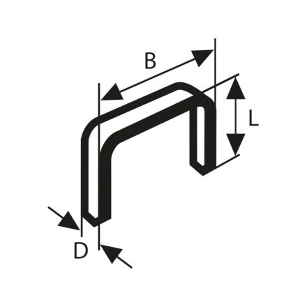 Zošívačka BOSCH 10 x 11,4 x 0,74 mm pre zošívačku HT14 (1000 ks)