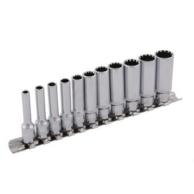 Sada nástrčných kľúčov 12 uhlov 12 kusov 1/4" 4-13 mm CrV   Sada nástrčných kľúčov 12 uhlov 12 kusov 1/4" 4-13 mm CrV