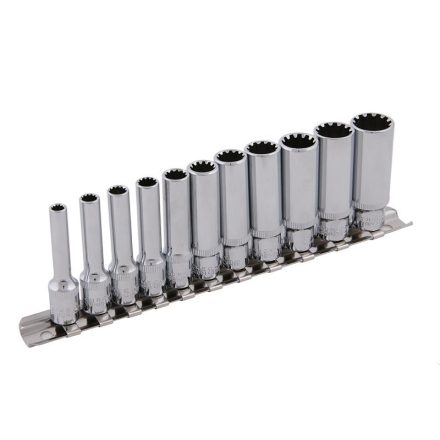 Sada nástrčných kľúčov 12 uhlov 12 kusov 1/4" 4-13 mm CrV