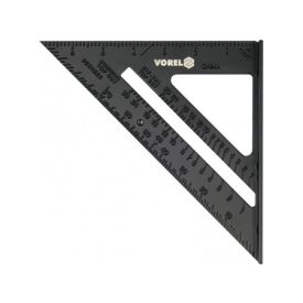 VOREL Pravouhlé nožné pravítko 250 x 180 mm hliník VOREL Pravouhlé nožné pravítko 250 x 180 mm hliník
