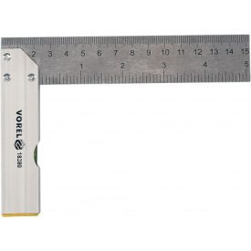 VOREL Vodováha stolárska pravouhlá 150 mm inox VOREL Vodováha stolárska pravouhlá 150 mm inox