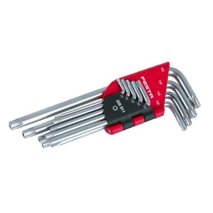 Sada kľúčov FESTA Torx 9 dielov T10-T50 CrV