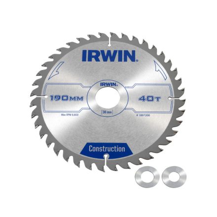 IRWIN Pílový kotúč na drevo 190 x 30 mm / 40T