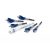 IRWIN Sada vrtákov do dreva 5-dielny bit Blue Groove 6x