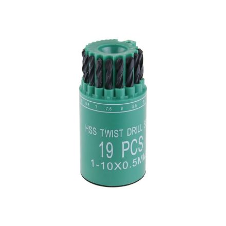 Sada vrtákov HSS 19 dielov 1,0-10,0 mm