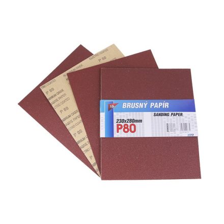 Brúsny papier A4 P80 (10 ks)