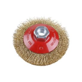 FESTA Šikmá okrúhla kefa M14 100 x 20 mm mosadzný povlak FESTA Šikmá okrúhla kefa M14 100 x 20 mm mosadzný povlak