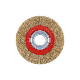 FESTA Okrúhla kefa 150 x 32 mm so zužovacími krúžkami, mosadzný povlak   FESTA Okrúhla kefa 150 x 32 mm so zužovacími krúžkami, mosadzný povlak