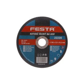 FESTA Rezný kotúč na kov 150 x 2,5 x 22,2 mm FESTA Rezný kotúč na kov 150 x 2,5 x 22,2 mm