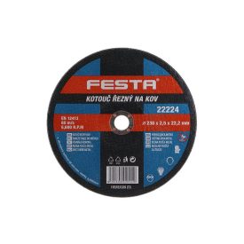FESTA Rezný kotúč na kov 230 x 2,5 x 22,2 mm FESTA Rezný kotúč na kov 230 x 2,5 x 22,2 mm