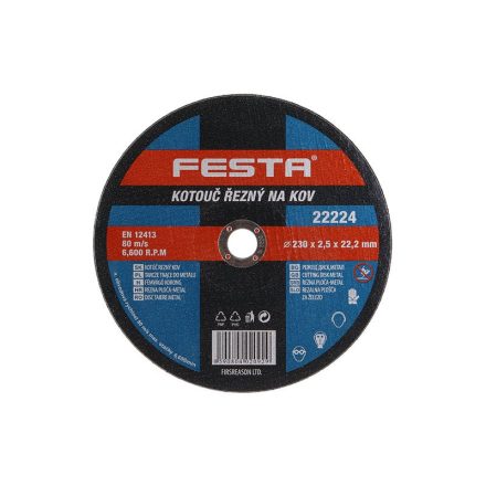 FESTA Rezný kotúč na kov 230 x 2,5 x 22,2 mm