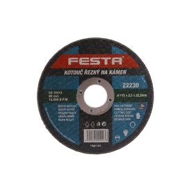 FESTA Rezný kotúč na kameň 115 x 2,5 x 22,2 mm FESTA Rezný kotúč na kameň 115 x 2,5 x 22,2 mm