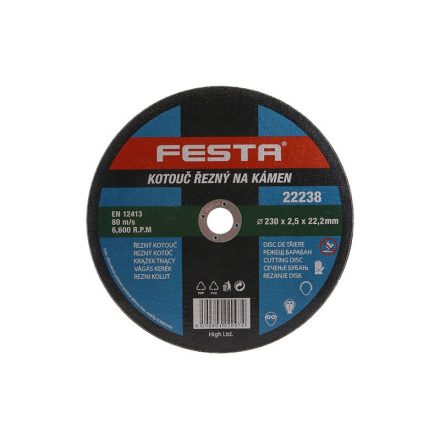 FESTA Rezný kotúč na kameň 230 x 2,5 x 22,2 mm