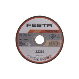 FESTA INDUSTRY Rezný kotúč na kov 125 x 1,0 x 22,2 mm FESTA INDUSTRY Rezný kotúč na kov 125 x 1,0 x 22,2 mm