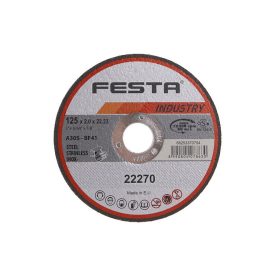FESTA INDUSTRY Rezný kotúč na kov 125 x 2,0 x 22,2 mm FESTA INDUSTRY Rezný kotúč na kov 125 x 2,0 x 22,2 mm