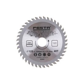 FESTA Pílový kotúč na drevo 125 x 22,2 x 1,8 mm / 40T FESTA Pílový kotúč na drevo 125 x 22,2 x 1,8 mm / 40T