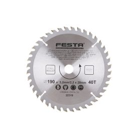 FESTA Pílový kotúč na drevo 190 x 20 x 2,2 mm / 40T FESTA Pílový kotúč na drevo 190 x 20 x 2,2 mm / 40T