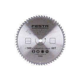 FESTA Pílový kotúč na drevo 500 x 30 x 3,0 mm / 60T FESTA Pílový kotúč na drevo 500 x 30 x 3,0 mm / 60T
