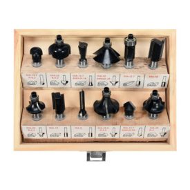 VOREL Súprava na čelné frézovanie 12 dielov 8 mm VOREL Súprava na čelné frézovanie 12 dielov 8 mm