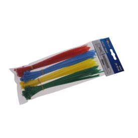 Sada sťahovacích pások 200 x 3,6 mm (červeno-zeleno-žlto-biela) (100 ks)   Sada sťahovacích pások 200 x 3,6 mm (červeno-zeleno-žlto-biela) (100 ks)