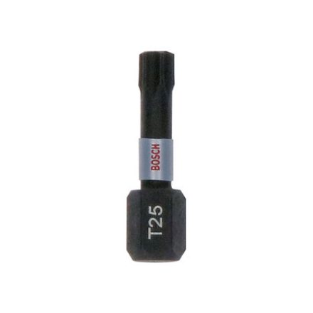 BOSCH Bithegy Torx T25 x 25 mm 1/4" Tic Tac v krabici Kontrola nárazu (25 ks)