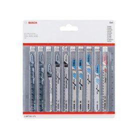 Sada pílových listov BOSCH 10-dielna T-svorka (drevo, kov, PVC)   Sada pílových listov BOSCH 10-dielna T-svorka (drevo, kov, PVC)