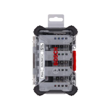BOSCH Sada bitov 50 kusov 1/4" Hex Extra Hard