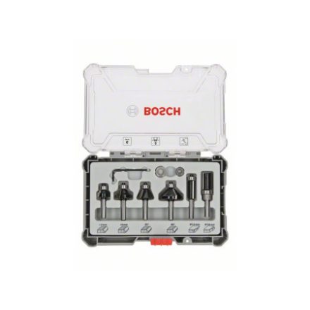 Sada na frézovanie hrán a profilov BOSCH 6 dielov s 8 mm skľučovadlom
