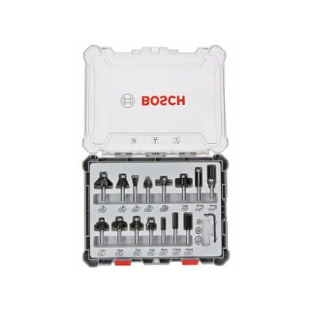 BOSCH Upínanie súpravy frézovacej stopky: 8 mm, 15 ks