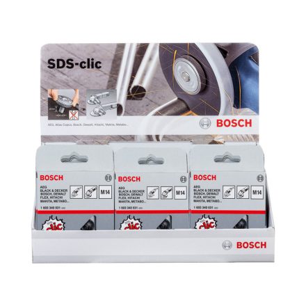 BOSCH displej montážnej matice uhlovej brúsky (SDS CLIC) 115 - 230 mm M14 (15 ks)