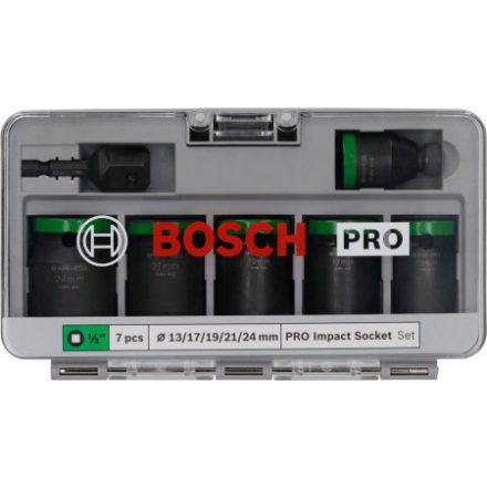 BOSCH PRO Sada skĺkacích kľúčov 7 kusov 1/2" 13-24 mm CrMo