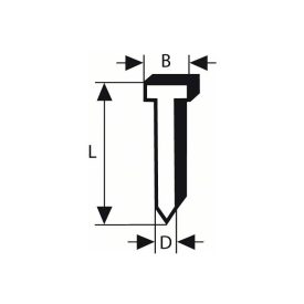 BOSCH Bezhlavé klince, pozinkované 1,6 x 2,8 x 63 mm (2500 ks)   BOSCH Bezhlavé klince, pozinkované 1,6 x 2,8 x 63 mm (2500 ks)