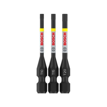 BOSCH PRO Sada bitových vložiek 3 dielna T10 / T15 / T20 x 55 mm 1/4" Hex