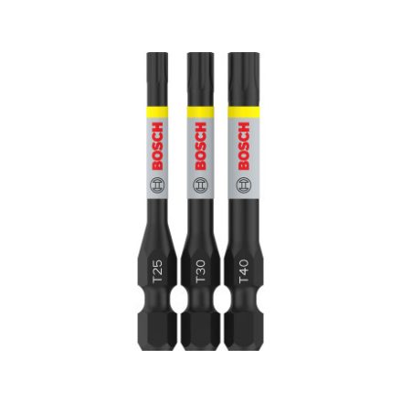 BOSCH PRO Sada nástavcov na bitky 3 kusy T25 / T30 / T40 x 55 mm 1/4" Hex