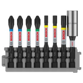 BOSCH PRO Sada bitov 8 r. 50 mm + držiak (PH2 x 2, PZ2 x 2, T20, T25, T30) Pick & Click   BOSCH PRO Sada bitov 8 r. 50 mm + držiak (PH2 x 2, PZ2 x 2, T20, T25, T30) Pick & Click